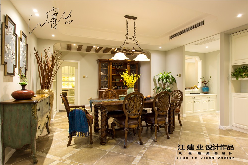 美式餐廳吊頂實景圖