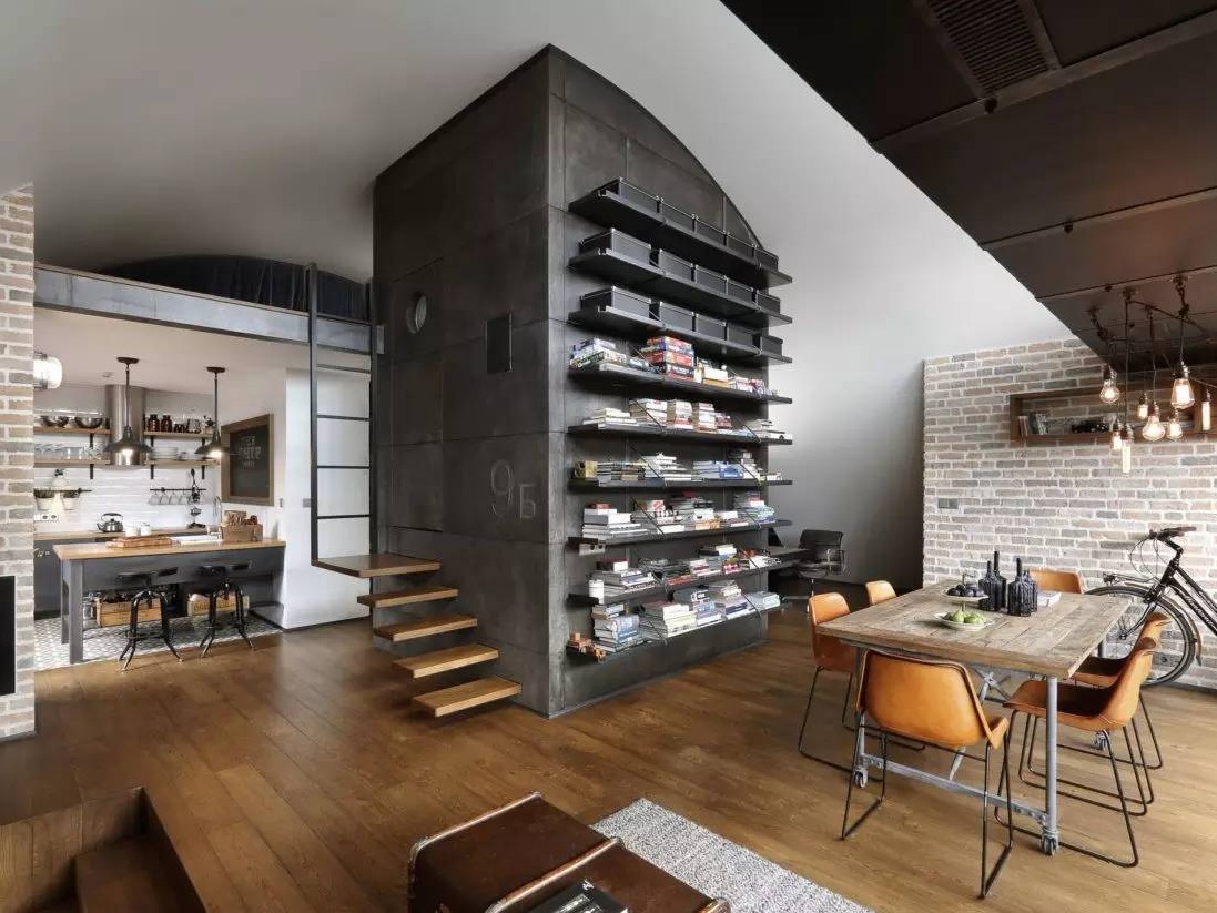 復(fù)古工業(yè)風(fēng)！Loft 9b，一所在鋼筋水泥里也不失溫柔的閣樓公寓！